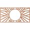 Ekena Millwork Hoover Wood Fretwork Pierced Ceiling Medallion, Cherry, 24"W x 12"H x 8 7/8"ID x 3/8"T CMWP24X12X0375HOCH - alternate 4